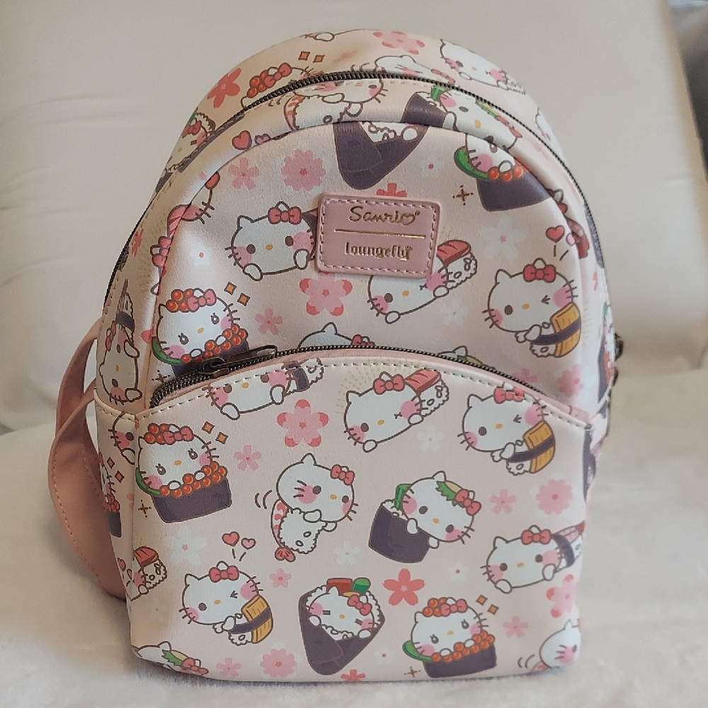 Loungefly Hello Kitty Cream and Pink Kids Mini Backpack